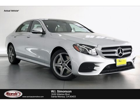 Iridium Silver Metallic Mercedes-Benz E 450 4Matic Sedan.  Click to enlarge.