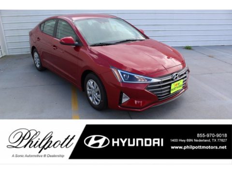 Scarlet Red Pearl Hyundai Elantra SE.  Click to enlarge.