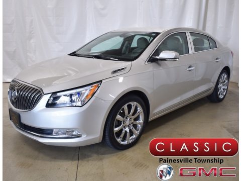 Champagne Silver Metallic Buick LaCrosse Leather.  Click to enlarge.