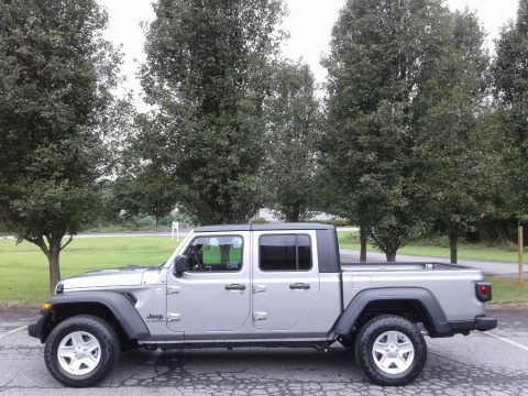 Billet Silver Metallic Jeep Gladiator Sport 4x4.  Click to enlarge.