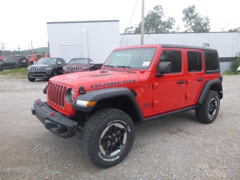 Firecracker Red Jeep Wrangler Unlimited Rubicon 4x4.  Click to enlarge.