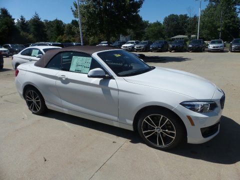 Alpine White BMW 2 Series 230i xDrive Convertible.  Click to enlarge.