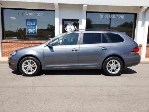 Platinum Gray Metallic Volkswagen Jetta TDI SportWagen.  Click to enlarge.
