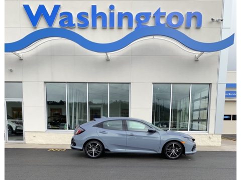 Sonic Gray Pearl Honda Civic Sport Hatchback.  Click to enlarge.