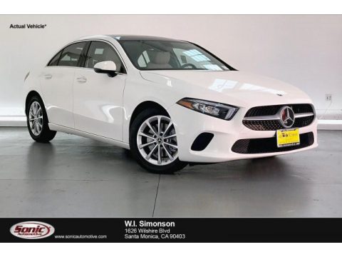 Polar White Mercedes-Benz A 220 Sedan.  Click to enlarge.