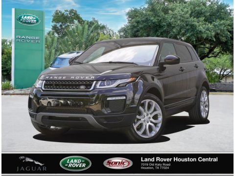 Santorini Black Metalllic Land Rover Range Rover Evoque SE.  Click to enlarge.