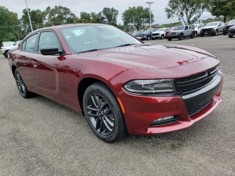 Octane Red Pearl Dodge Charger SXT AWD.  Click to enlarge.