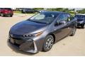 Front 3/4 View of 2020 Toyota Prius Prime LE #1