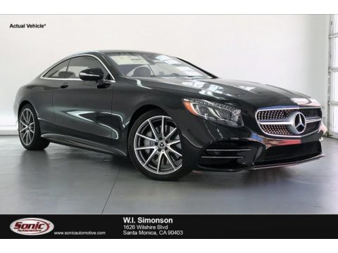 Black Mercedes-Benz S 560 4Matic Coupe.  Click to enlarge.