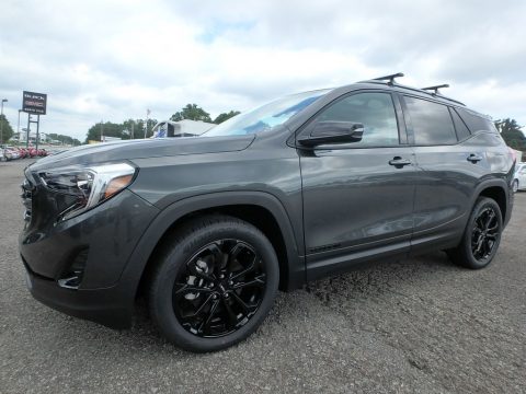 Graphite Gray Metallic GMC Terrain SLT AWD.  Click to enlarge.