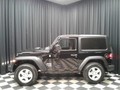 Black Jeep Wrangler Sport 4x4.  Click to enlarge.