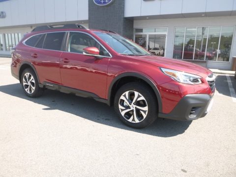 Crimson Red Pearl Subaru Outback 2.5i Limited.  Click to enlarge.