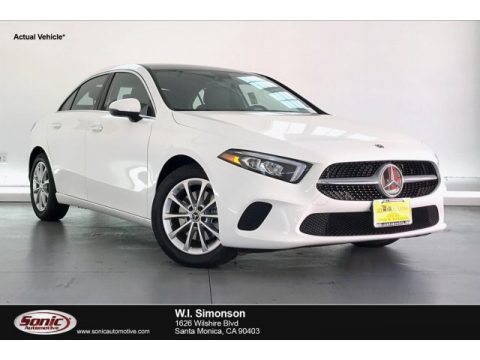 Polar White Mercedes-Benz A 220 Sedan.  Click to enlarge.