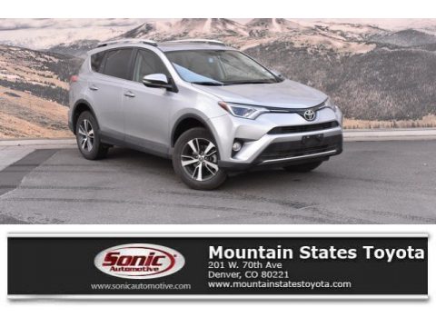 Silver Sky Metallic Toyota RAV4 XLE AWD.  Click to enlarge.