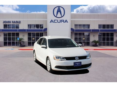 Candy White Volkswagen Jetta SE Sedan.  Click to enlarge.