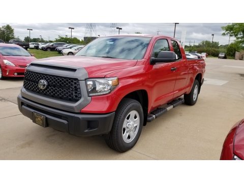 Barcelona Red Metallic Toyota Tundra SR5 Double Cab 4x4.  Click to enlarge.