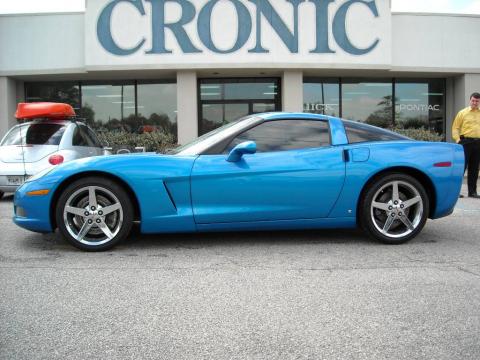 Jetstream Blue Metallic Chevrolet Corvette Coupe.  Click to enlarge.