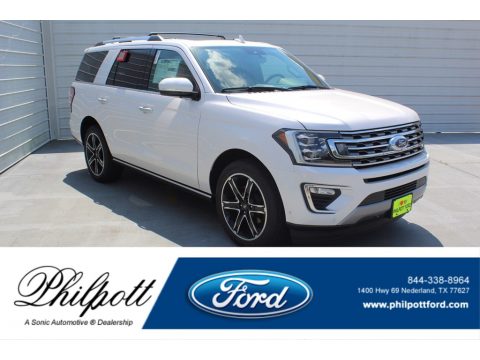 White Platinum Metallic Tri-Coat Ford Expedition Limited.  Click to enlarge.