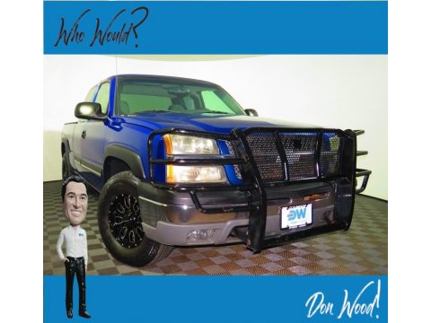 Arrival Blue Metallic Chevrolet Silverado 1500 Z71 Extended Cab 4x4.  Click to enlarge.