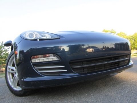 Dark Blue Metallic Porsche Panamera 4.  Click to enlarge.
