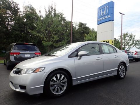 Alabaster Silver Metallic Honda Civic EX-L Sedan.  Click to enlarge.