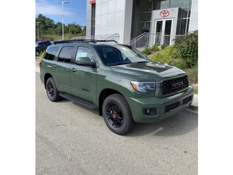 Army Green Toyota Sequoia TRD Pro 4x4.  Click to enlarge.