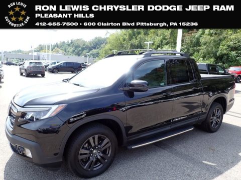 Crystal Black Pearl Honda Ridgeline Black Edition AWD.  Click to enlarge.