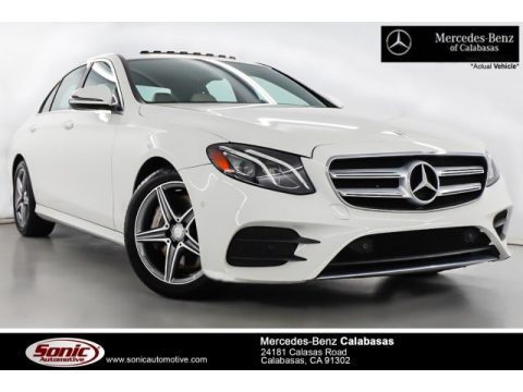 Polar White Mercedes-Benz E 300 Sedan.  Click to enlarge.