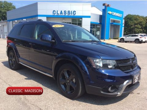 Contusion Blue Pearl Dodge Journey Crossroad AWD.  Click to enlarge.