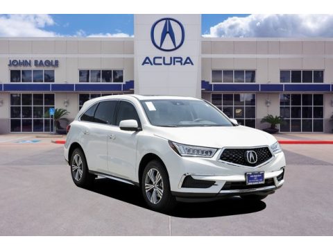 Platinum White Pearl Acura MDX AWD.  Click to enlarge.
