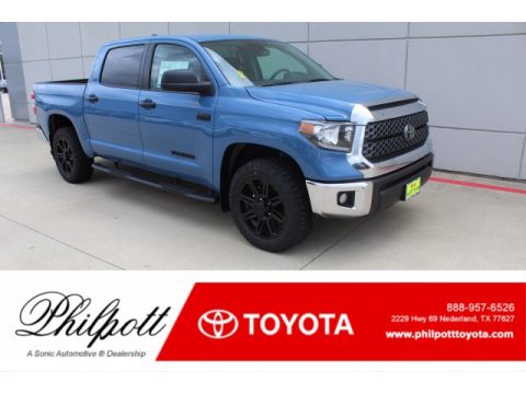 Cavalry Blue Toyota Tundra TSS Off Road CrewMax.  Click to enlarge.