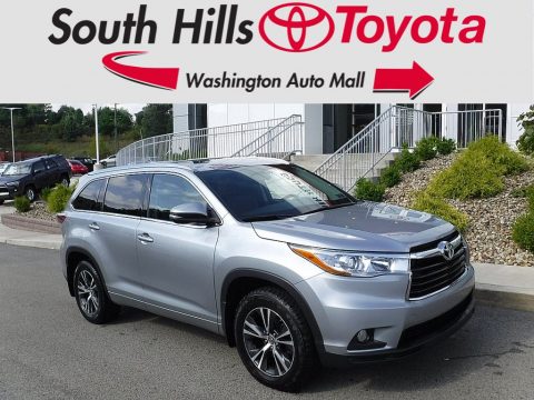 Silver Sky Metallic Toyota Highlander XLE AWD.  Click to enlarge.
