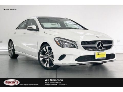 Polar White Mercedes-Benz CLA 250 Coupe.  Click to enlarge.