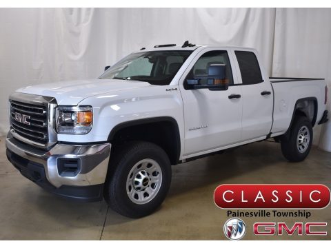 Summit White GMC Sierra 2500HD Double Cab 4WD.  Click to enlarge.