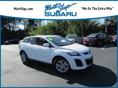 Crystal White Pearl Mica Mazda CX-7 s Touring AWD.  Click to enlarge.
