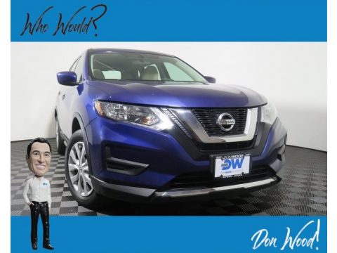 Caspian Blue Nissan Rogue S AWD.  Click to enlarge.