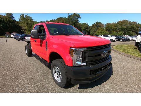 Race Red Ford F350 Super Duty XL SuperCab 4x4.  Click to enlarge.