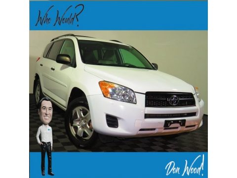 Super White Toyota RAV4 I4 4WD.  Click to enlarge.