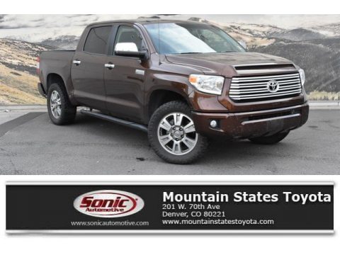 Sunset Bronze Mica Toyota Tundra Platinum CrewMax 4x4.  Click to enlarge.