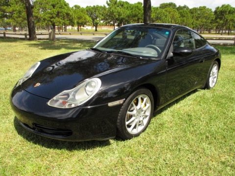 Black Porsche 911 Carrera Coupe.  Click to enlarge.