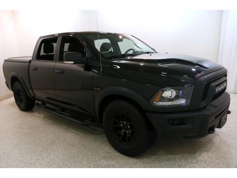 Brilliant Black Crystal Pearl Ram 1500 Rebel Crew Cab 4x4.  Click to enlarge.