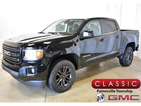 Onyx Black GMC Canyon SLE Crew Cab 4WD.  Click to enlarge.