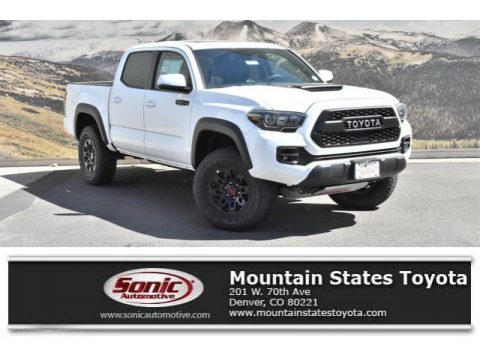 Super White Toyota Tacoma TRD Pro Double Cab 4x4.  Click to enlarge.