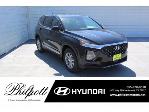 Twilight Black Hyundai Santa Fe SE.  Click to enlarge.