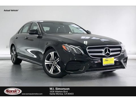 Black Mercedes-Benz E 350 Sedan.  Click to enlarge.