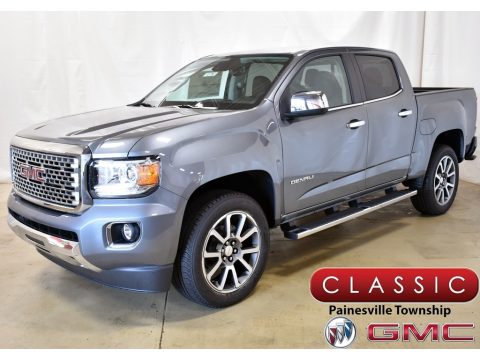 Satin Steel Metallic GMC Canyon Denali Crew Cab 4WD.  Click to enlarge.