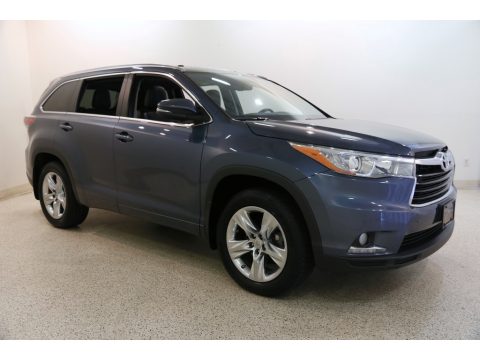 Shoreline Blue Pearl Toyota Highlander Limited AWD.  Click to enlarge.