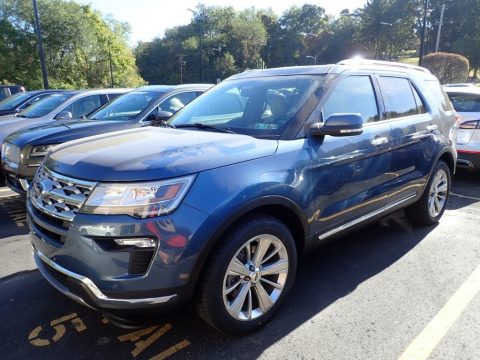 Blue Metallic Ford Explorer Limited 4WD.  Click to enlarge.
