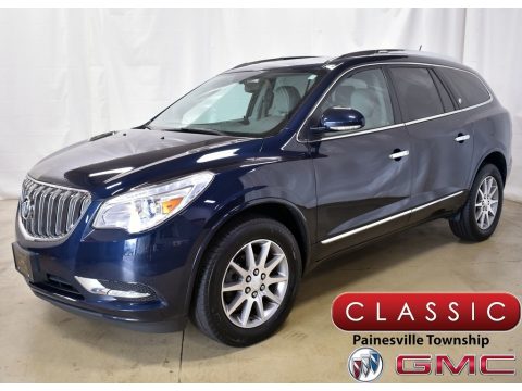 Dark Sapphire Blue Metallic Buick Enclave Leather.  Click to enlarge.