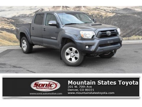 Magnetic Gray Metallic Toyota Tacoma V6 Double Cab 4x4.  Click to enlarge.
